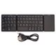 thumbnail image 1 of Teclado inalámbrico de 3 pliegues con panel táctil, teclado plegable para tableta, PC, teléfono inteligente, batería integrada B089T negro, 1 of 1