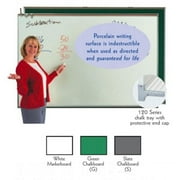 Aarco Products 120A-410CG Porcelain Enamel On Steel Markerboard Chalkboard - Green