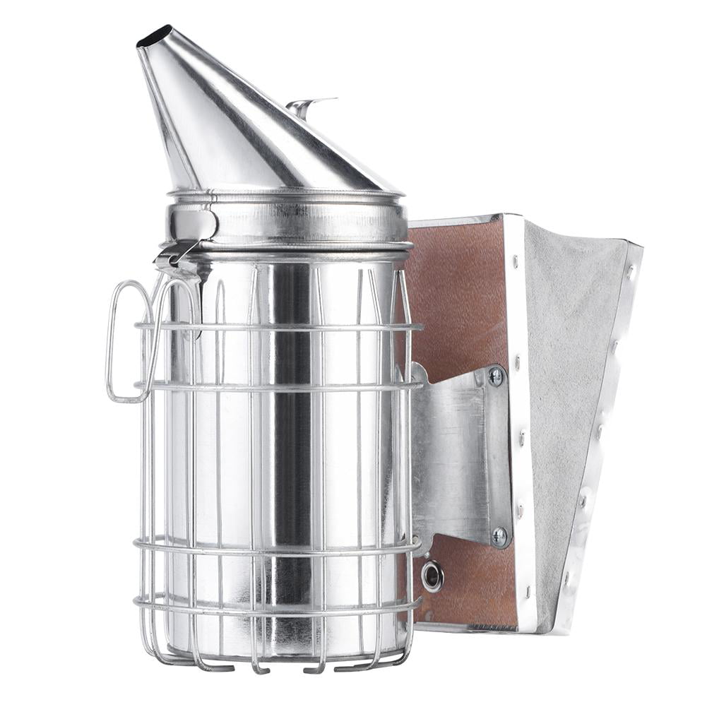 SS304 Beehive Smoker with Heat Shield Protection 3 in 1 Beekeeping Equipment Kit 