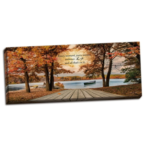 Gango Home Decor Contemporary Embrace Life by Robin-Lee Vieira (Ready to Hang); One 20x8in Hand-Stretched Canvas
