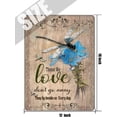 thumbnail image 5 of Dragonfly Those We Love Don't Go Away Hippie Vintage Tin Sign French Forget Me Not Wall Art Motivational Quote Metal Sign Birthday Housewarming Gift 12x16 inches, 5 of 6