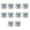 Blue, variant on BIMZUC 10 Set Crossing Screw Back Buttons Colorful Gemstones Decorative Rivets Studs for Leather Saddles Wine Bags Red 0.77 inch / 19.5 mm Zinc Alloy Hardware Fasteners