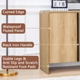 thumbnail image 5 of LEFHDA 30.7'' Modern Farmhouse Sideboard Buffet Cabinet with Storage, Wooden Fluted Panel Doors & Adjustable Shelves, Modular Credenza for Entryway or Living Room Accent, 5 of 10