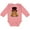 Mauve, variant on Inktastic Groundhog Day with Groundhog in Top Hat Boys or Girls Long Sleeve Baby Bodysuit