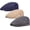 C-navy/Grey/Khaki, variant on 2 Pack Mens Mesh Flat Cap Breathable Summer Newsboy Hat Beret Cabbie Ivy Hat Gatsby Newsboy Hat for Driving Hunting
