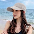 thumbnail image 2 of Women's Baseball Cap Breathable Mesh Versatile Summer Outdoor Sun Baseball Cap Wide Brim Hats for Women White, 2 of 4