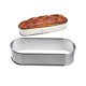 thumbnail image 1 of Pastel de mousse ovalado de acero inoxidable premium formado - perfecto para hornear y modelado, 1 of 9