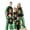 Green Elk, variant on Christmas Family Pajamas Matching Set Letter Elk Print Long Sleeve Tops and Plaid Pants Sleepwear