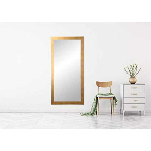 Brushed Gold Floor Mirror