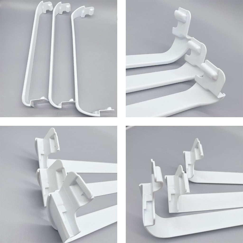 NEXAVKPR Permanent ABS Refrigerator Door Shelf Replacement Direct current Multiple Models 1 3/4" Height 4 1/2" Depth White Planner Rack
