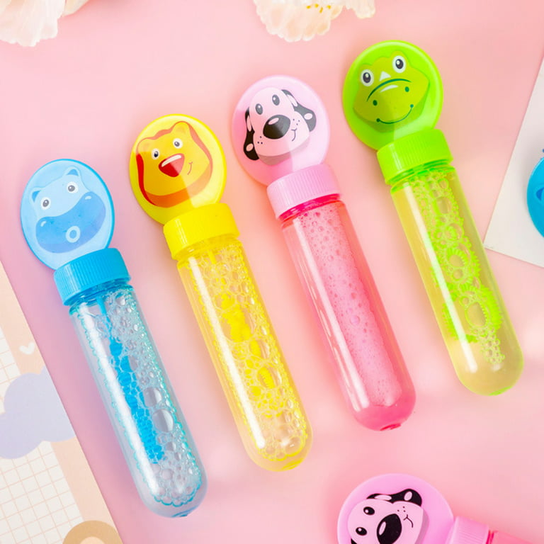 Bubble Blower Mini 3 Holes Cartoon Bubble Stick Maker Toy Entertainment  Vivid Color Small Animal Bubble