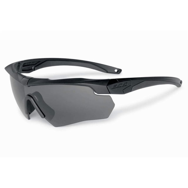 Gafas de seguridad ESS Grey resistentes a los arañazos, envolventes, negras