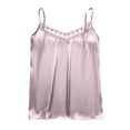 thumbnail image 4 of MAFYTYTPR Women's Lace Trim Satin Camisole V-Neck with Adjustable Spaghetti Straps Solid Color Spring Summer Casual Tops for Everyday Wear M-XXL, 4 of 6