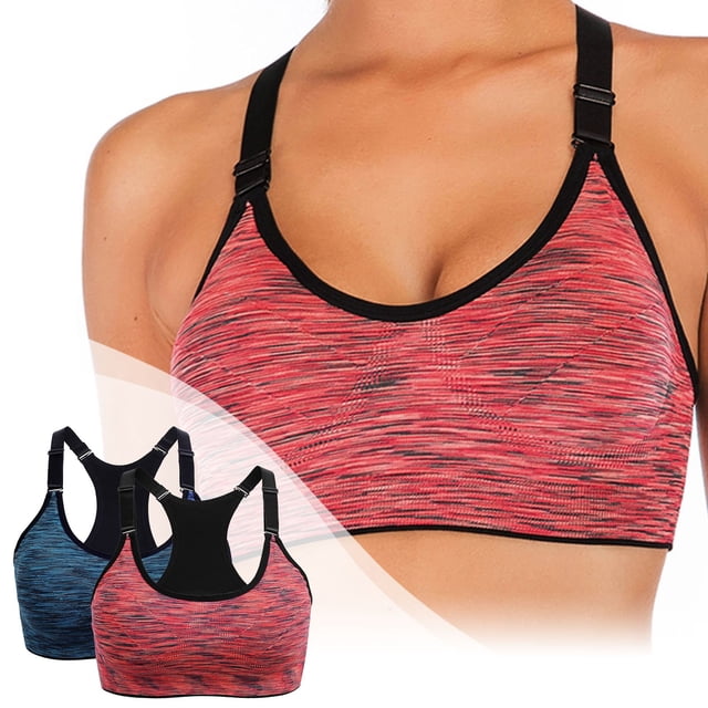 WILLBEST Brasier Sujetadores Deportivos Para Mujer, De Alto Impacto, Para Yoga, Running, Sin Costuras, Para Gimnasio, Camiseta Sin Mangas, Chaleco De Fitness, Paquete De 2
