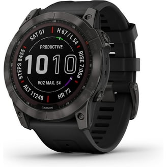 Garmin Fenix 6 - Sapphire Carbon Gray GPS Smartwatch with Black Garmin Fenix 6 - Sapphire Carbon Gray GPS Smartwatch with Black