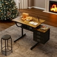 thumbnail image 6 of Adjustable Extendable Drafting Table with 75° Tilt, Sturdy Steel Frame & MDF Surface – 3 Drawers, Stool Included – Ideal for Artists, Crafters, and Office Use, 6 of 7