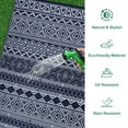 thumbnail image 4 of CAROMIO Navy White Boho Outdoor Area Rug 9x18 ft Waterproof Reversible Plastic Mat for Camping RV Picnic, 4 of 7