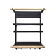 thumbnail image 1 of Yuarrent Soporte para nevera, organizador de cocina, estante de almacenamiento para nevera multiusos, estante colgante para toallas de papel, accesorios Almacenamiento y organización del hogar Negro Yuarrent HA081487-02, 1 of 6