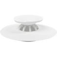 thumbnail image 4 of Flex Drain Stop. Bath And Shower Drain, With Hair Catcher Function, White Color, 4 of 4