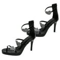 thumbnail image 1 of TAILTOSS Sandals 1 Pair Black High Heel Pu Rubber For Women Party And Prom Occasions, 1 of 8