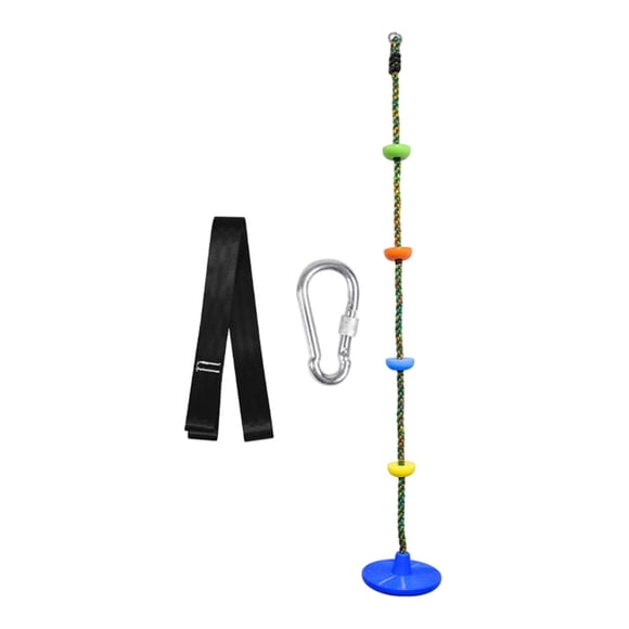 Colaxi Children's Climbing Rope 200cm Long Tree Hanging Ladder for Gym Yard Outdoor blue colorful rope