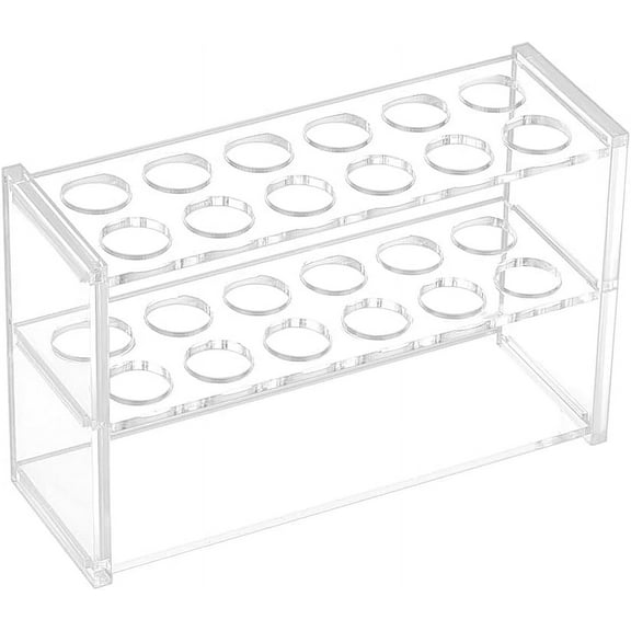 1.8x5.5x3.5 Inch Clear Acrylic Test Tube Rack 12 Sockets Test Tube Display Stands Acrylic Centrifuge Tube Rack Transparent Test Tube Holder for 10ml Test Tube Chemistry Laboratory diy