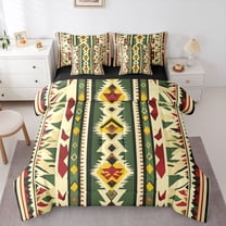 Manfei Tribal Aztec 7-Piece Bedding Comforter Set for Teens Boys Girls,Bohemian Flower King Bedding Sets,Boho Theme Ultra Soft Bed Sheets,Super Cozy Room Decor,Reversible