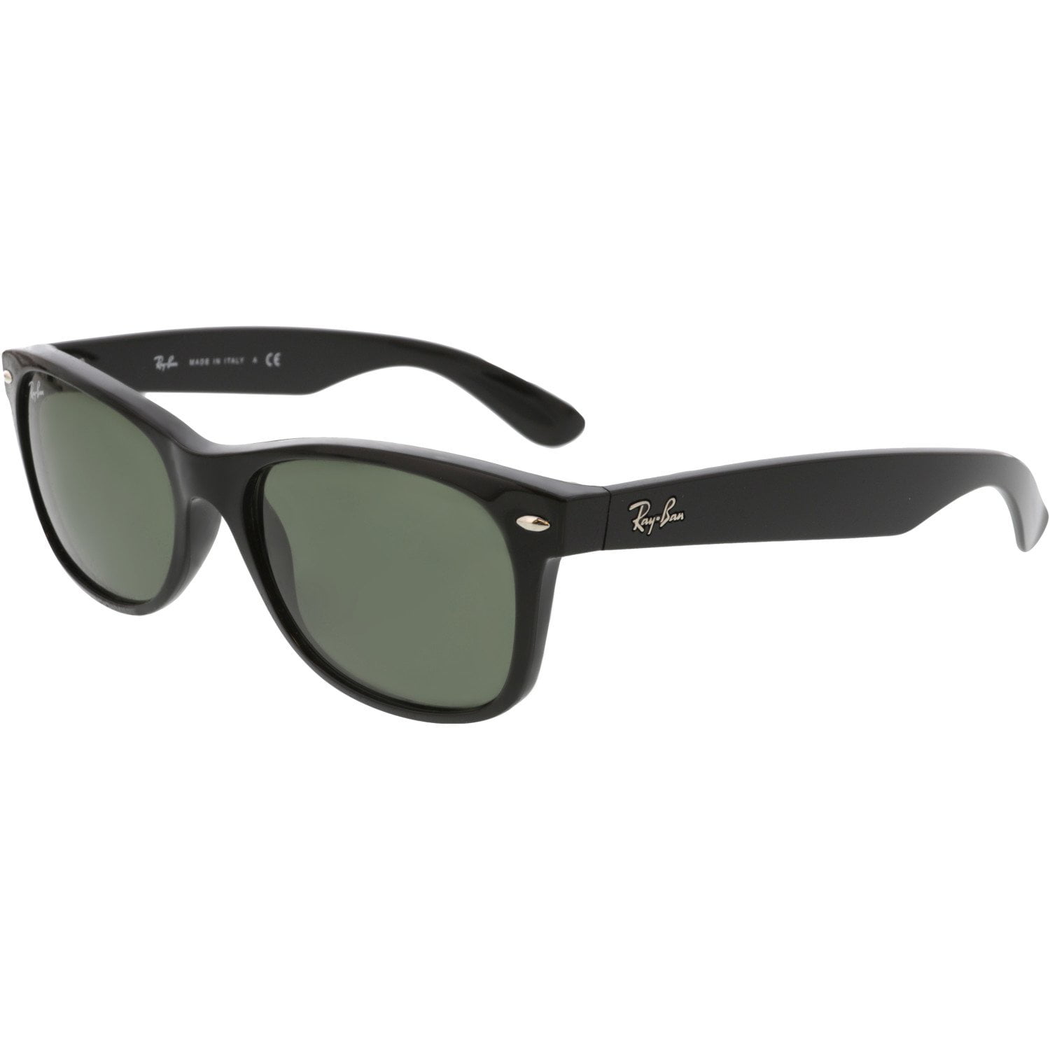 Ray-Ban Men's New Wayfarer RB2132-901L-55 Black Oval Sunglasses