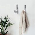 thumbnail image 3 of 2Pcs Towel Hanger Storage Hooks Metal Cloths Rack Bathroom Robe Hook Towel Bathrobe Metal Wall Hook Home Hooks, 3 of 5