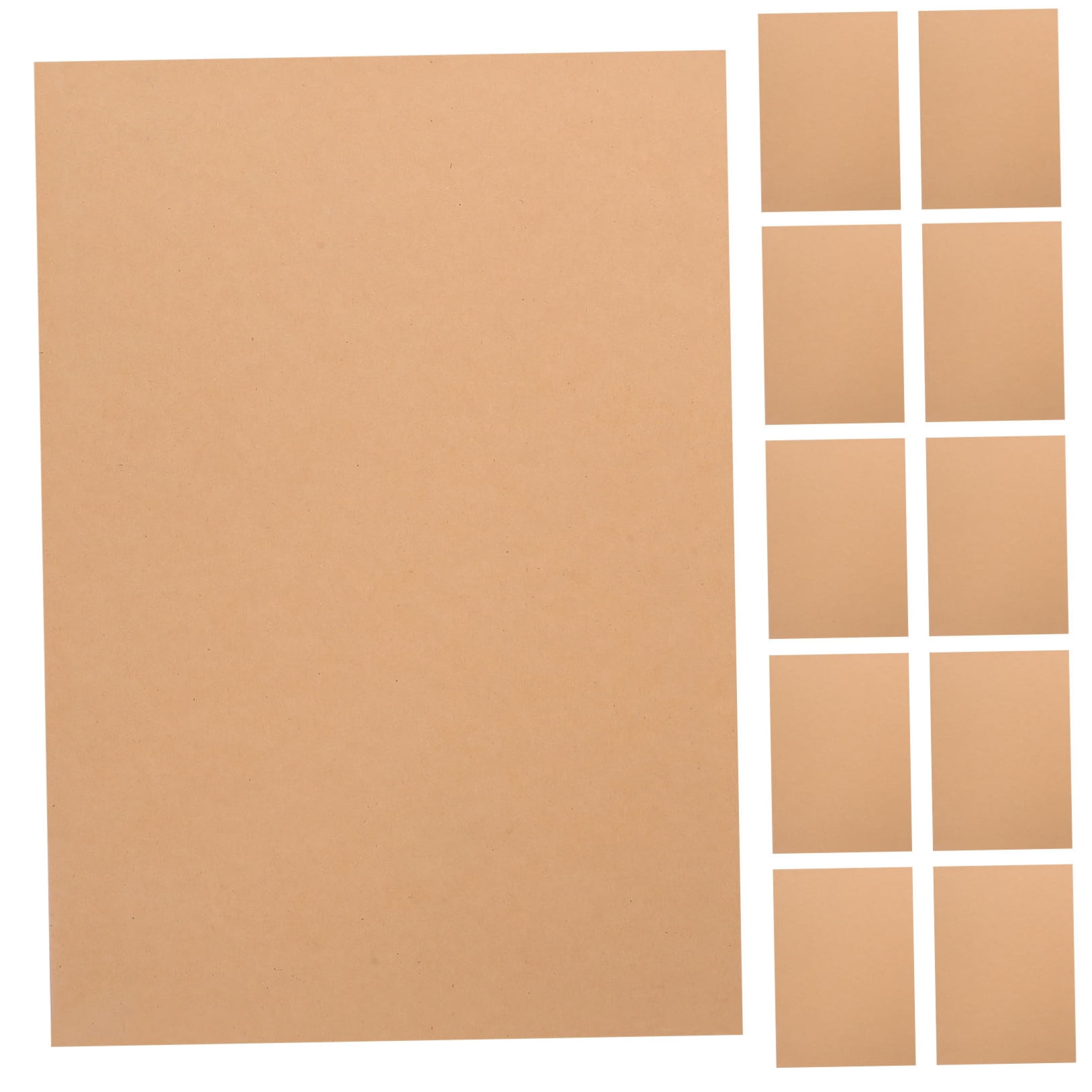FOMIYES Heavyweight Kraft Paper Cardstock Blank Note Cards Ideal for Drawing Painting and Crafts