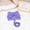 Purple, variant on Adorable Pet Clothes for Cats & Small Dogs - Charming Spring & Autumn Wear Chamois Leather Bow Tie Chest Back