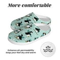 thumbnail image 6 of Daiia Winter Skiing Penguin Print Women’s Fuzzy Slippers Memory Foam Lightweight House Shoes Cozy Loafer Flannel House Shoes-40/41, 6 of 7