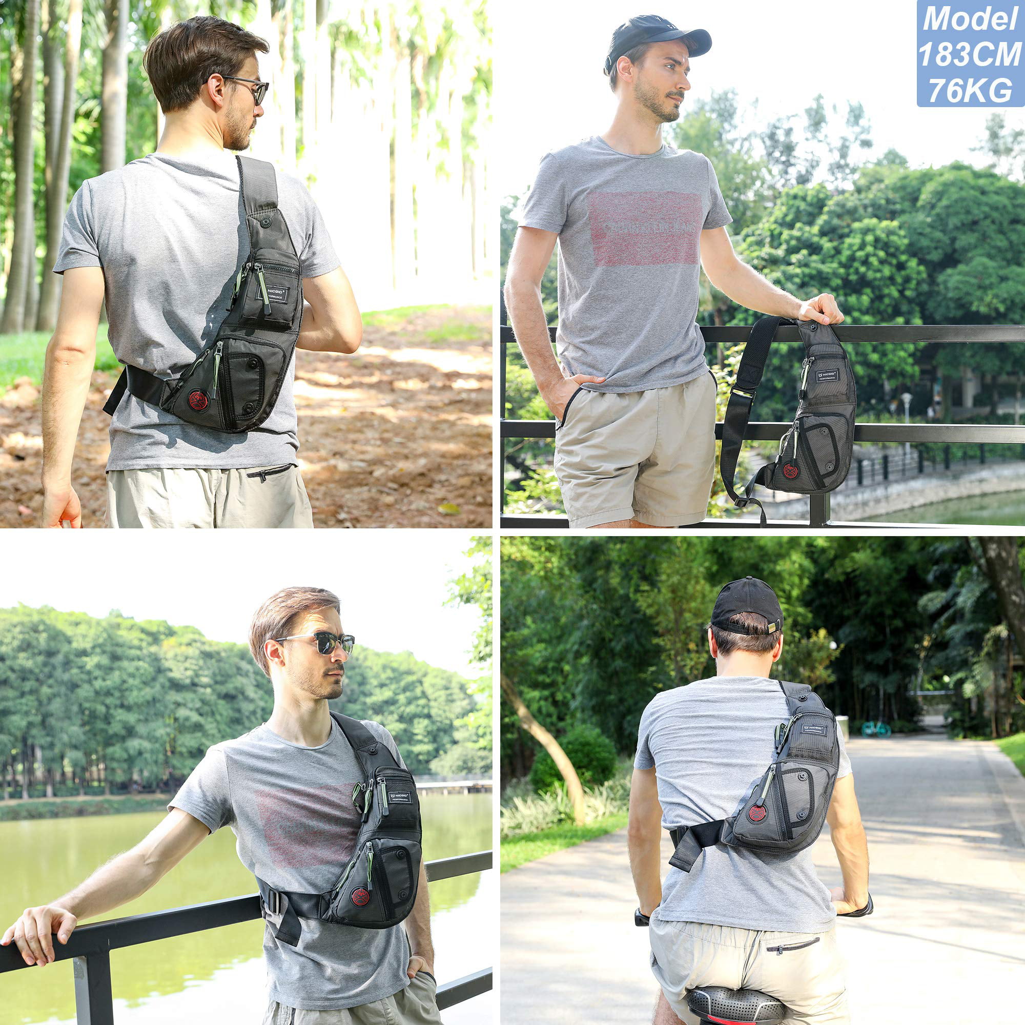 Shop Nicgid Sling Bag Chest Shoulder Backpack – Luggage Factory