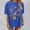 Blue, variant on Graphic Tennis Tees for Women's T-Shirts Oversized Graphic Tee for Casual Everyday Wear Top with Print Comfortable Fit Green S