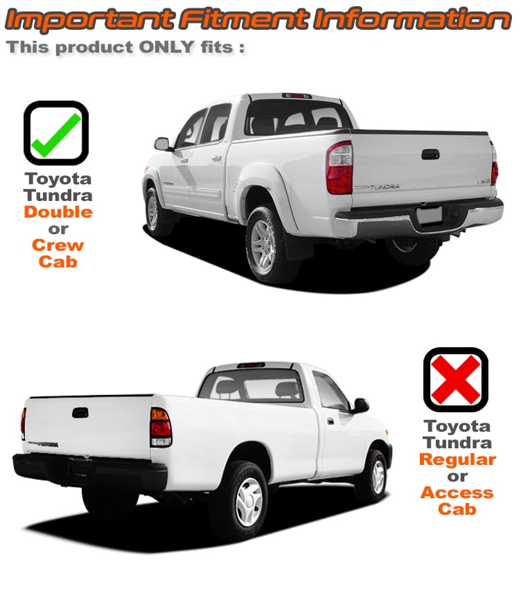 Taillights Taillamp Pair Set for 04-06 Tundra 4 Door Double Cab Pickup Truck