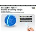thumbnail image 4 of Interactive Ball Dog Toy with Remote-controlled, LED Light Up Smart Bouncing Ball,Bite Resistant TPR, Automatic Rolling Rechargeable Pet Toy, 4 of 10