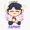 1pcs, variant on Internet Gaming Video Creator Cute Halo Character Devil Tail Flame Mashup Decal For Skateboard Sticker
