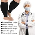 thumbnail image 4 of Plus Size Compression Sleeves for Calves Women Wide Calf Compression Legs Sleeves Men XL, Relieve Varicose Veins, Edema, Swelling, Soreness, Shin splints, for Work, Travel, Sports and Daily Wear, 4 of 7