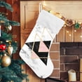 thumbnail image 5 of Marble Gold Black Triangle Christmas Stockings, Christmas Presonalized Large Stocking Sock, Set of 2 Xmas Party Winter Decor Candy Bag Family Holiday Gift, 17.7 Inch, 5 of 7