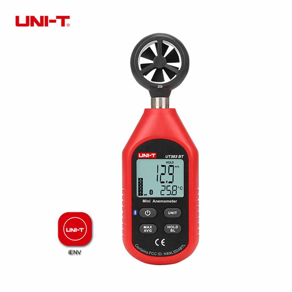 UNI-T UT363BT Digital Anemometer High Precision Anemometer Dual Display Of Wind Speed And... by