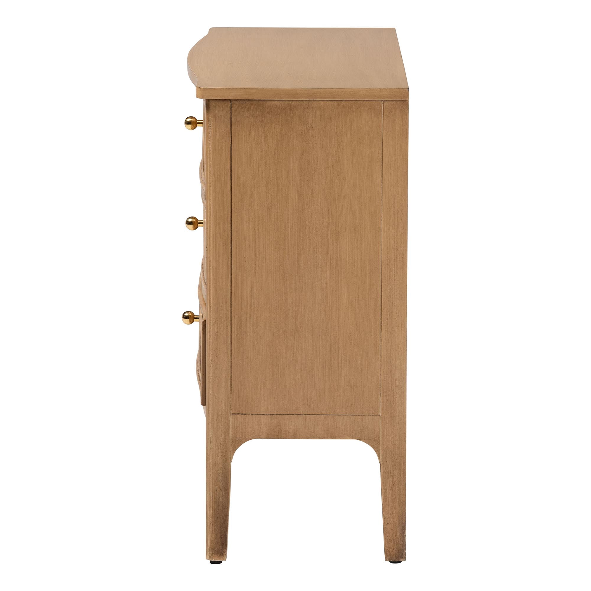 bali & pari Lavi Traditional Chest, 3-Drawer, Antique Beige