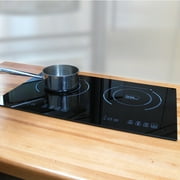 True Induction TI-2B Built-in UL858 Certified, 23-inch Dual Induction Cooktop 1750W Glass-Ceramic Top