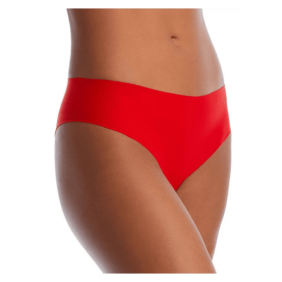 Aqua Intimates Microfiber Thong, Red, M