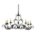 thumbnail image 6 of Meyda Tiffany 157238 Augusta 6 Light 42" Wide Taper Candle Style Chandelier - Wrought Iron, 6 of 6
