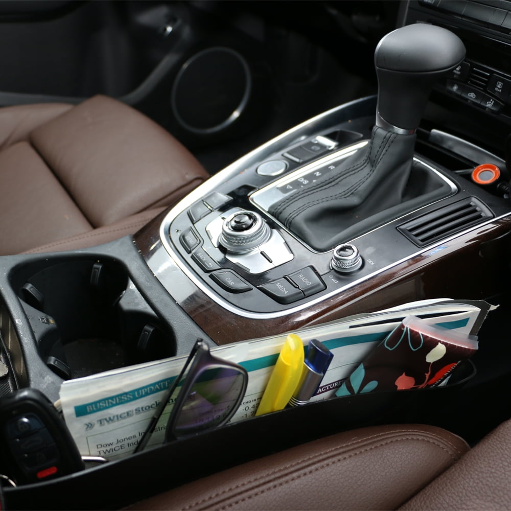 Armor All 2-In-1 Universal Car Seat Organizer, Avoid Driving Distractions,  Dual-Side Use, Driver/Passenger Spaces, Easy DIY Installation, Holds Phone,  Wallet, Charger, Sunglasses, Pens, etc., 2-Pack - Walmart.com