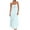 Light Blue Dress for women, variant on Women's Maxi A Line Cutout Dress Solid Color Retro Trendy Workout Sleeveless Summer Sundress Square Neck Boho Beach Elegant Casual Tiered High Waisted Black