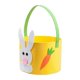 thumbnail image 1 of Cesta de Pascua vacía, reutilizable, decoración decorativa, recuerdo de fiesta con asa para niños Amarillo, 1 of 8
