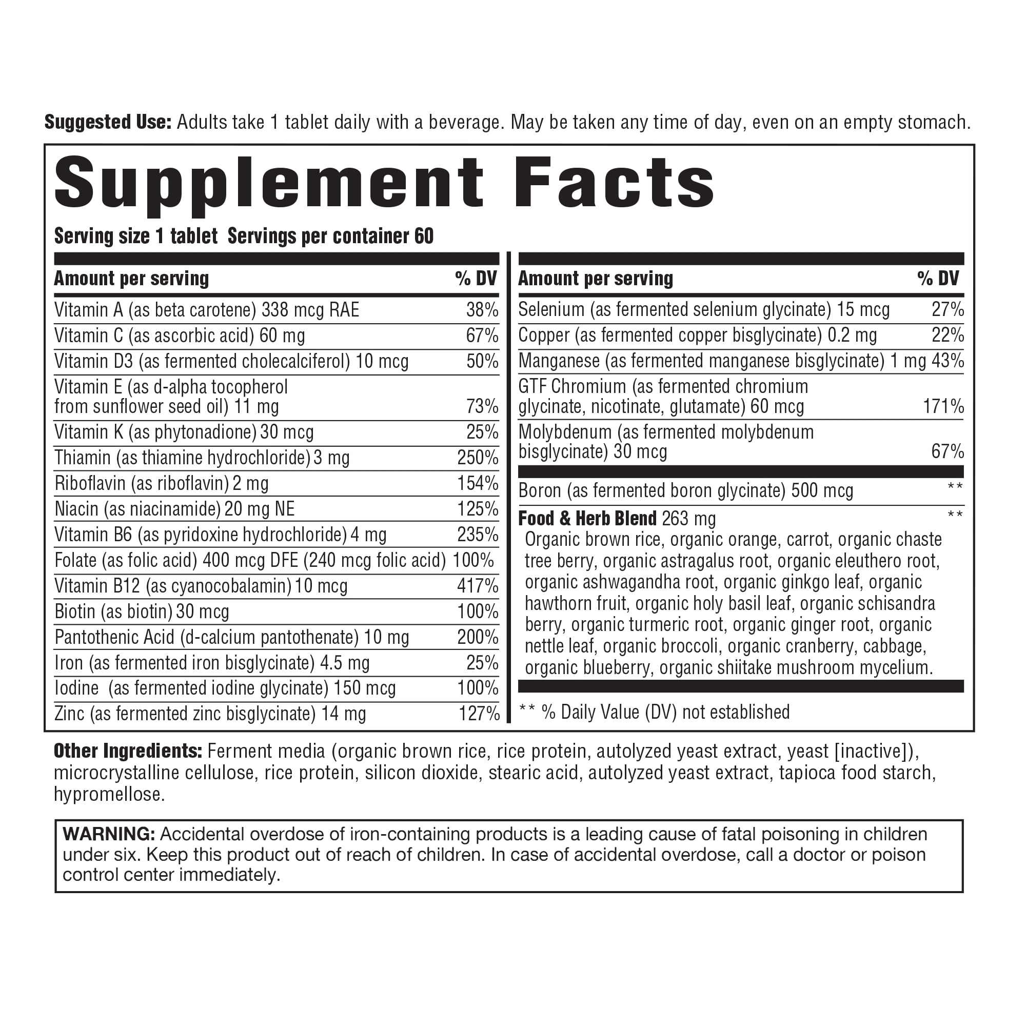 INNATE Response Formulas Women Over 40 One Daily - Vitamin A, C, E - Non-GMO - 60 Servings