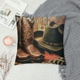 thumbnail image 2 of Creowell Western Cowboy Boots Pillow Cover ,Decorative Couch Pillow Cover for Sofa,Cushion Case Indoor Outdoor Home Decoration White, 2 of 5