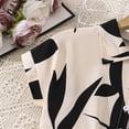 thumbnail image 5 of Landzoo Big Girls Jumpsuits Short Sleeve Notch Neck Lightweight Onesie Summer Casual Girls Bodysuits Size 7-8 Years Beige, 5 of 9